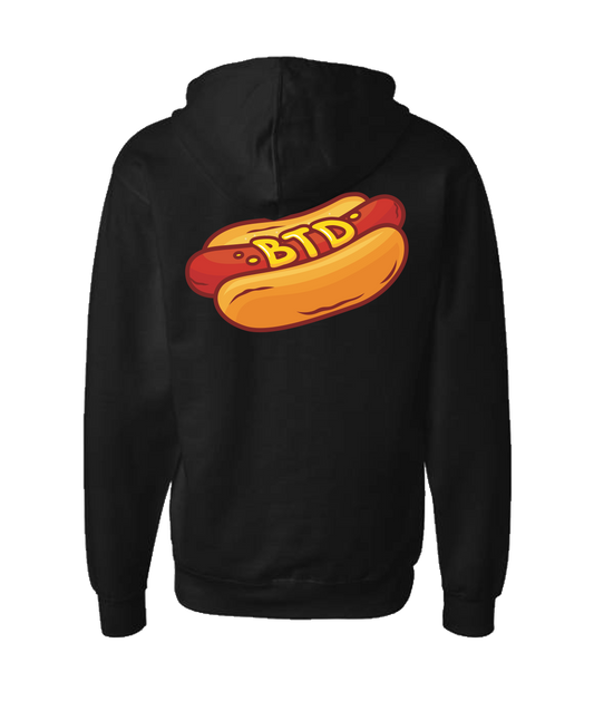 Bored Till Death Podcast - Bored Dog - Black Zip Up Hoodie