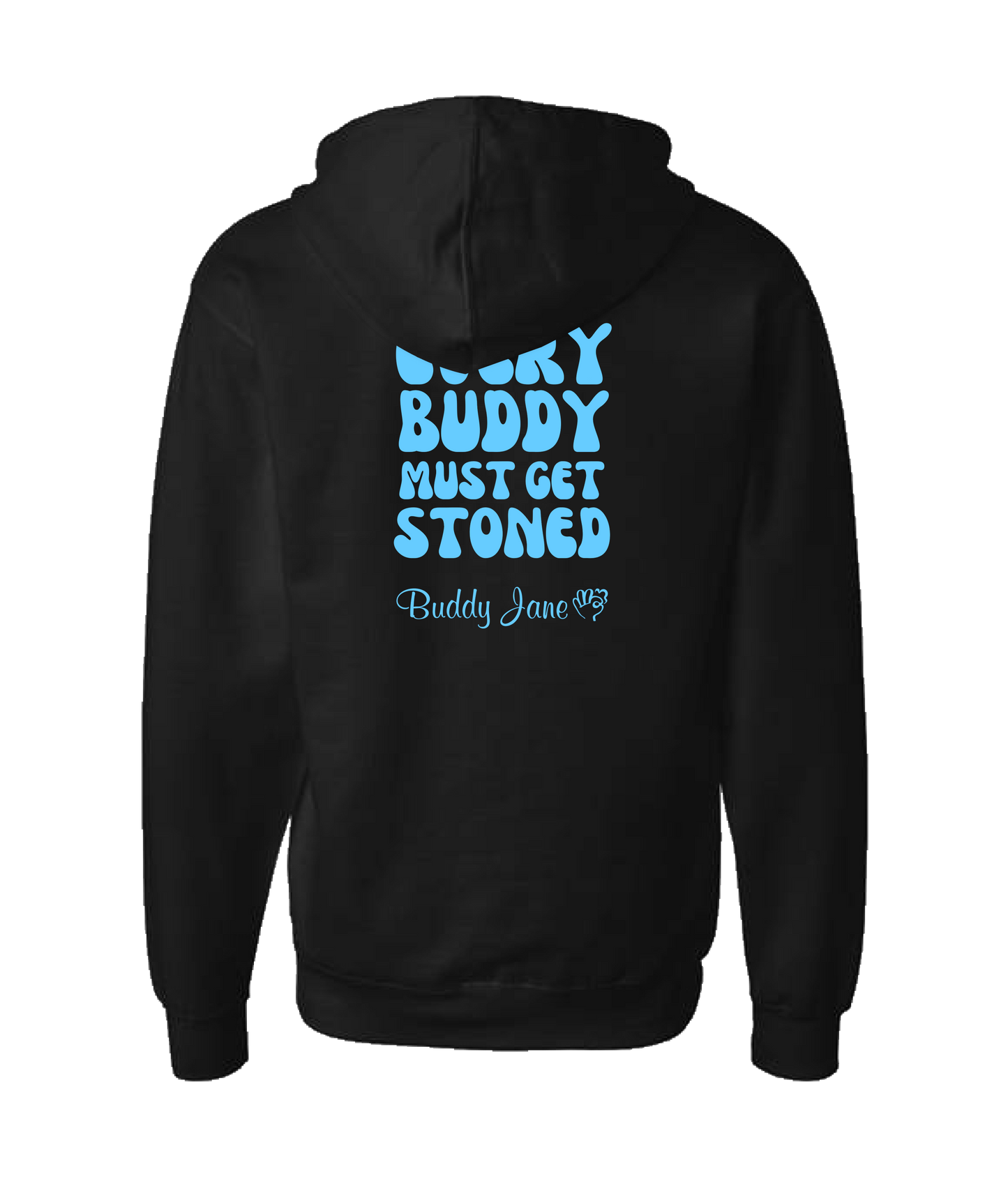 Buddy Jane - EVERYBUDDY - Black Zip Up Hoodie