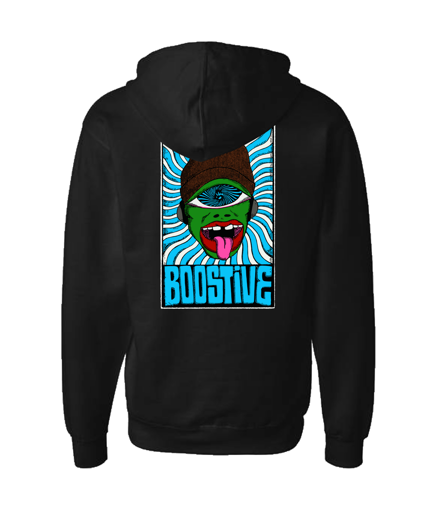 V-BVTOP - DESIGN 1 - Black Zip Up Hoodie