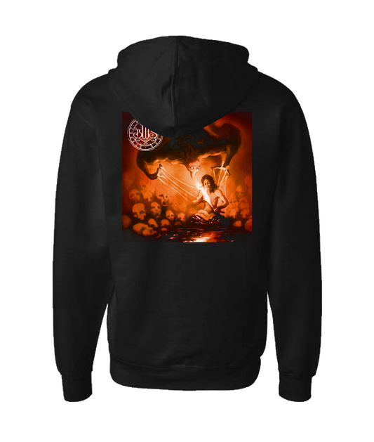 Black Water Sunset - 2 - Black Zip Up Hoodie