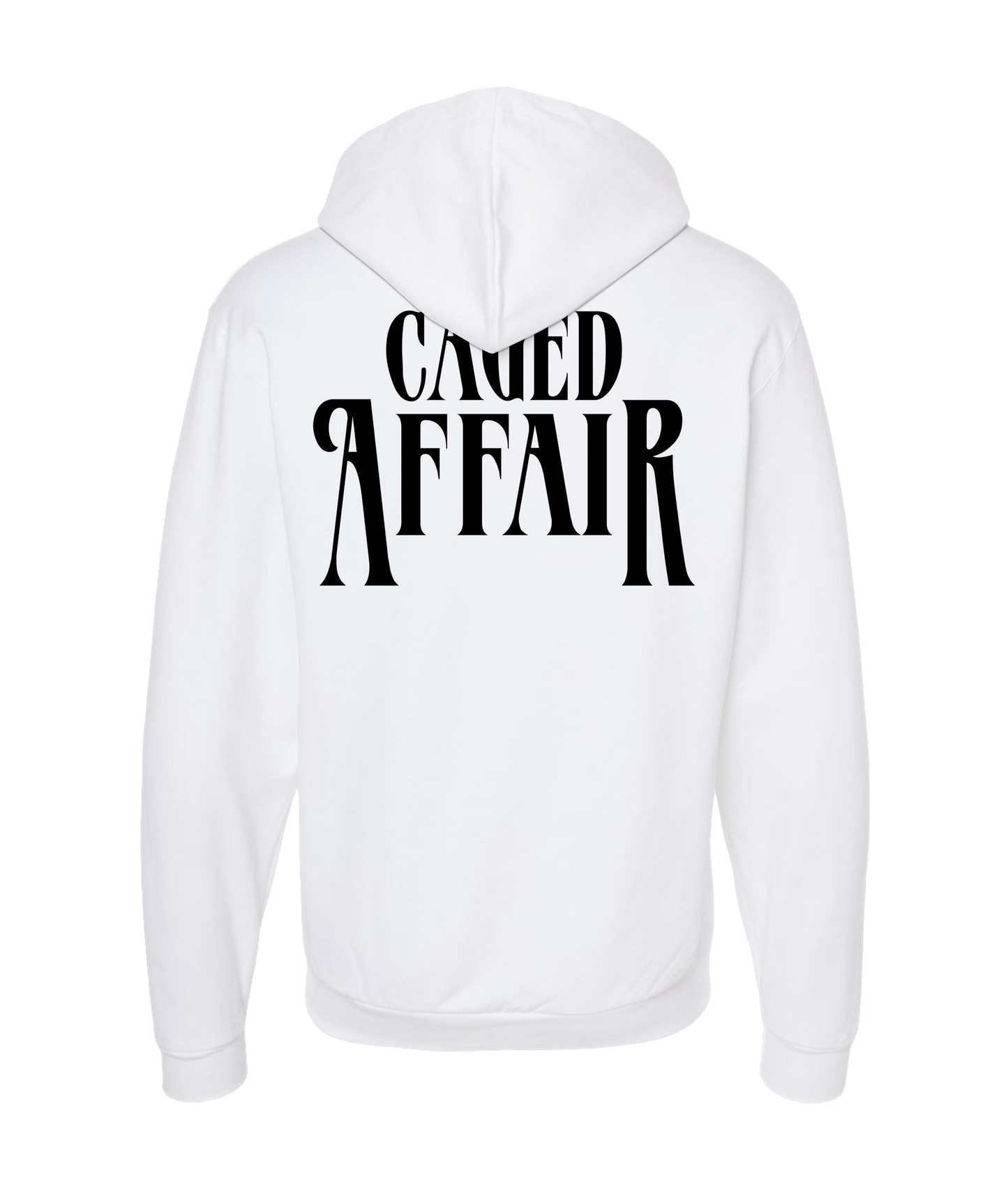 Caged Affair
- Logo - White Zip Up Hoodie