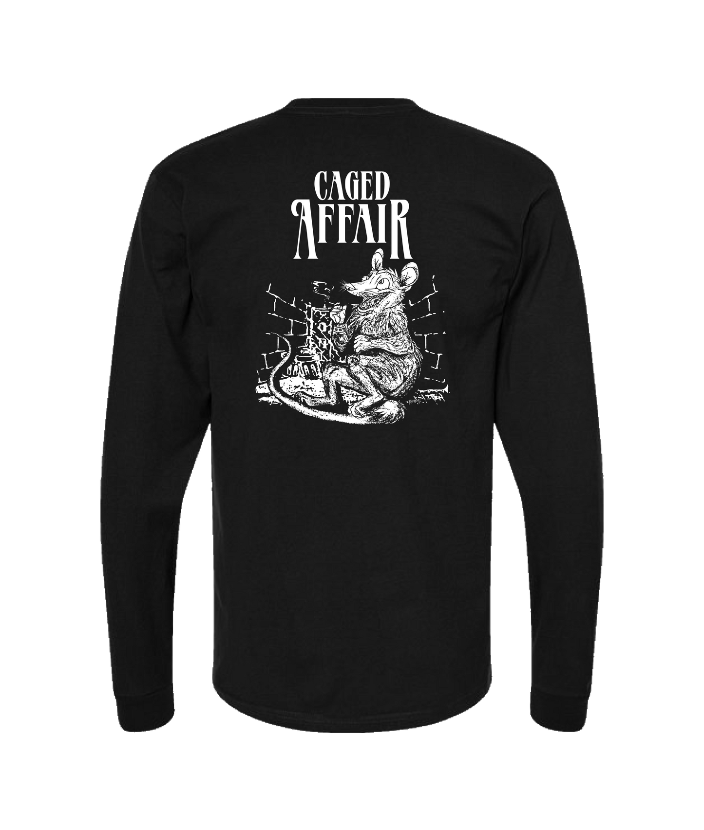 Caged Affair - Rat - Black Long Sleeve T