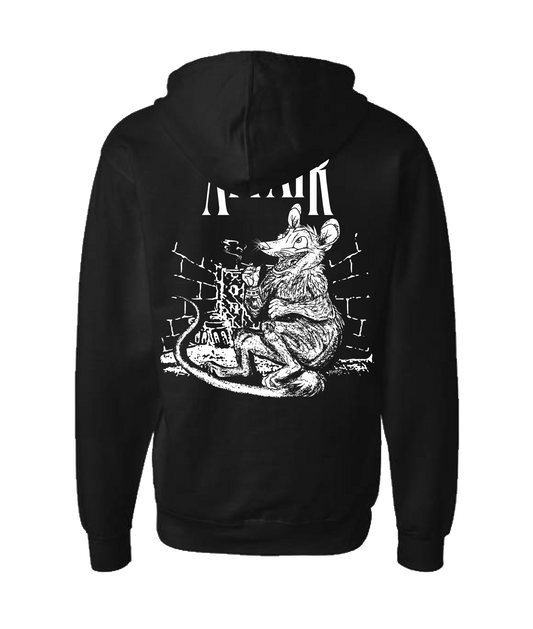 Caged Affair - Rat - Black Zip Up Hoodie