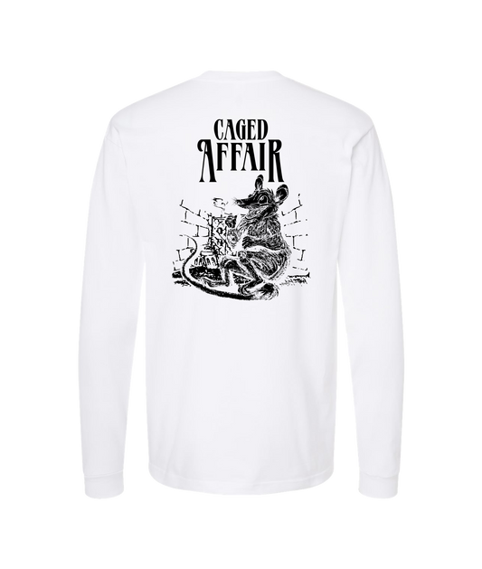 Caged Affair - Rat - White Long Sleeve T