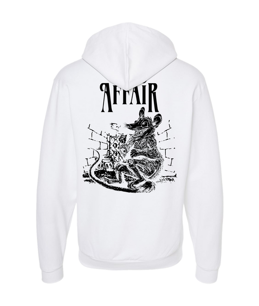 Caged Affair - Rat - White Zip Up Hoodie
