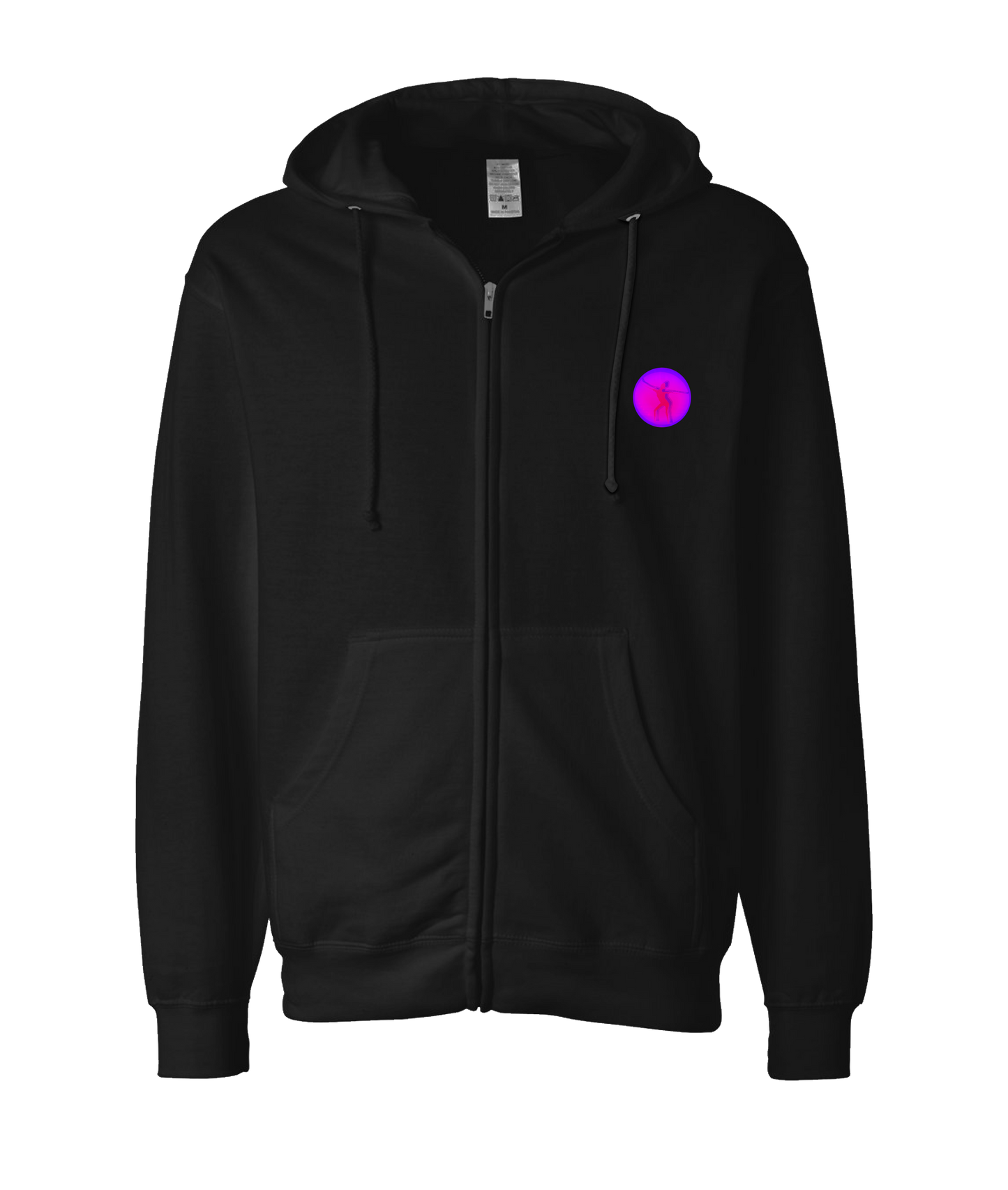 CanningMusic - DESIGN 2 - Black Zip Up Hoodie