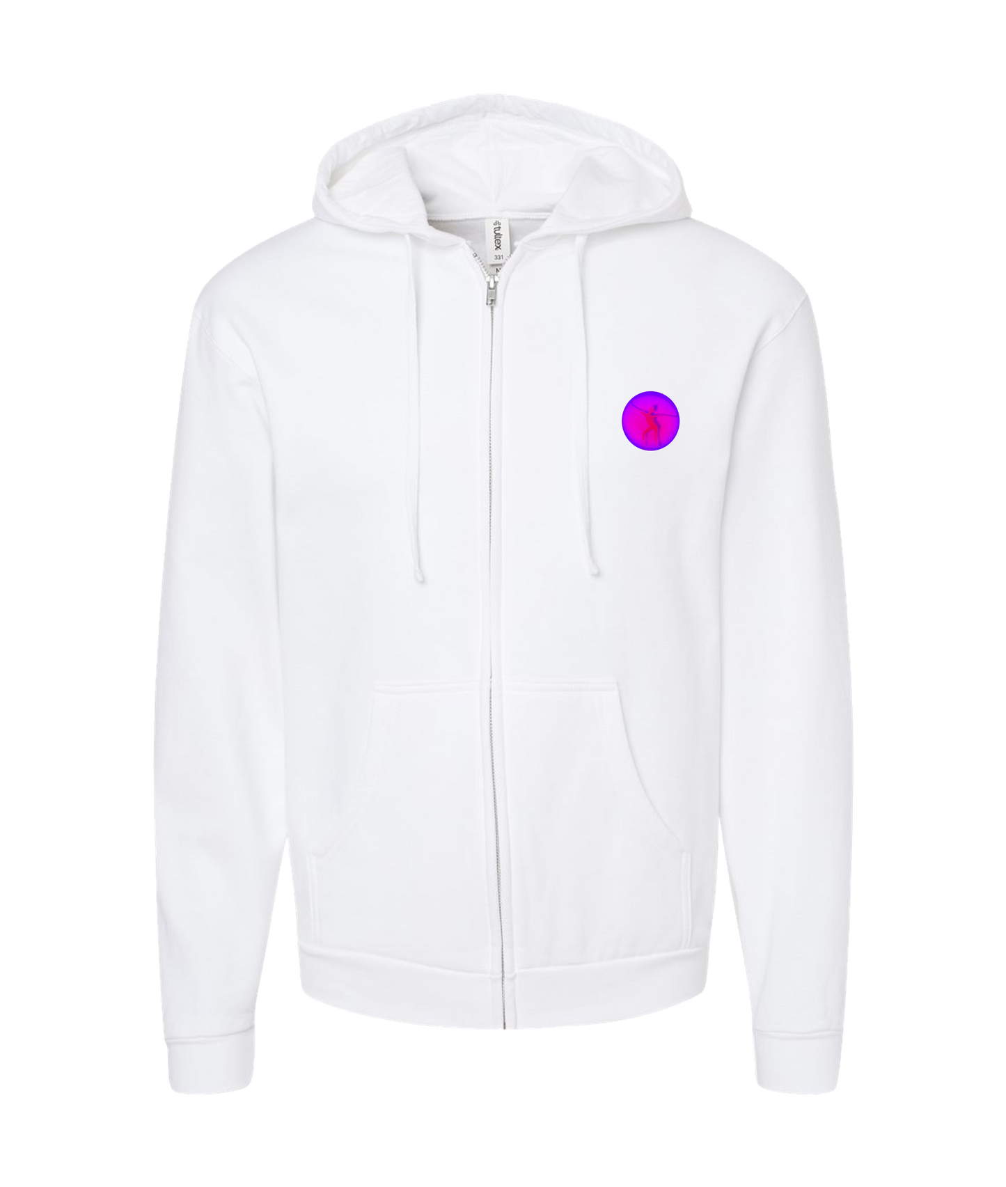CanningMusic - DESIGN 2 - White Zip Up Hoodie