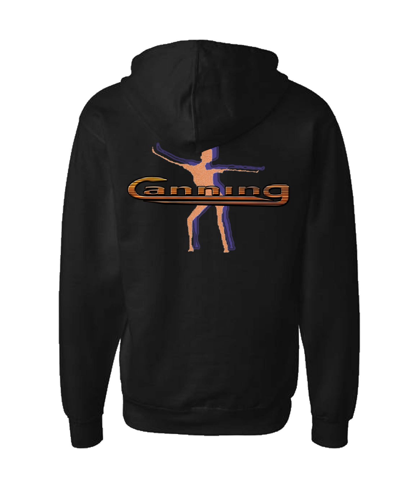 CanningMusic - DESIGN 3 - Black Zip Up Hoodie
