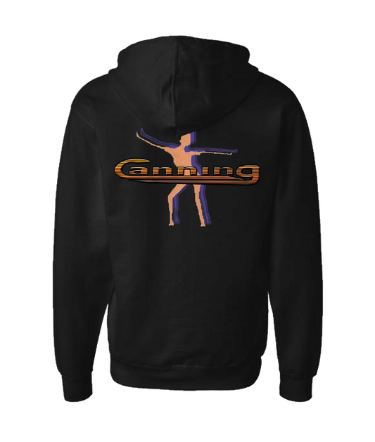 CanningMusic - DESIGN 3 - Black Zip Up Hoodie