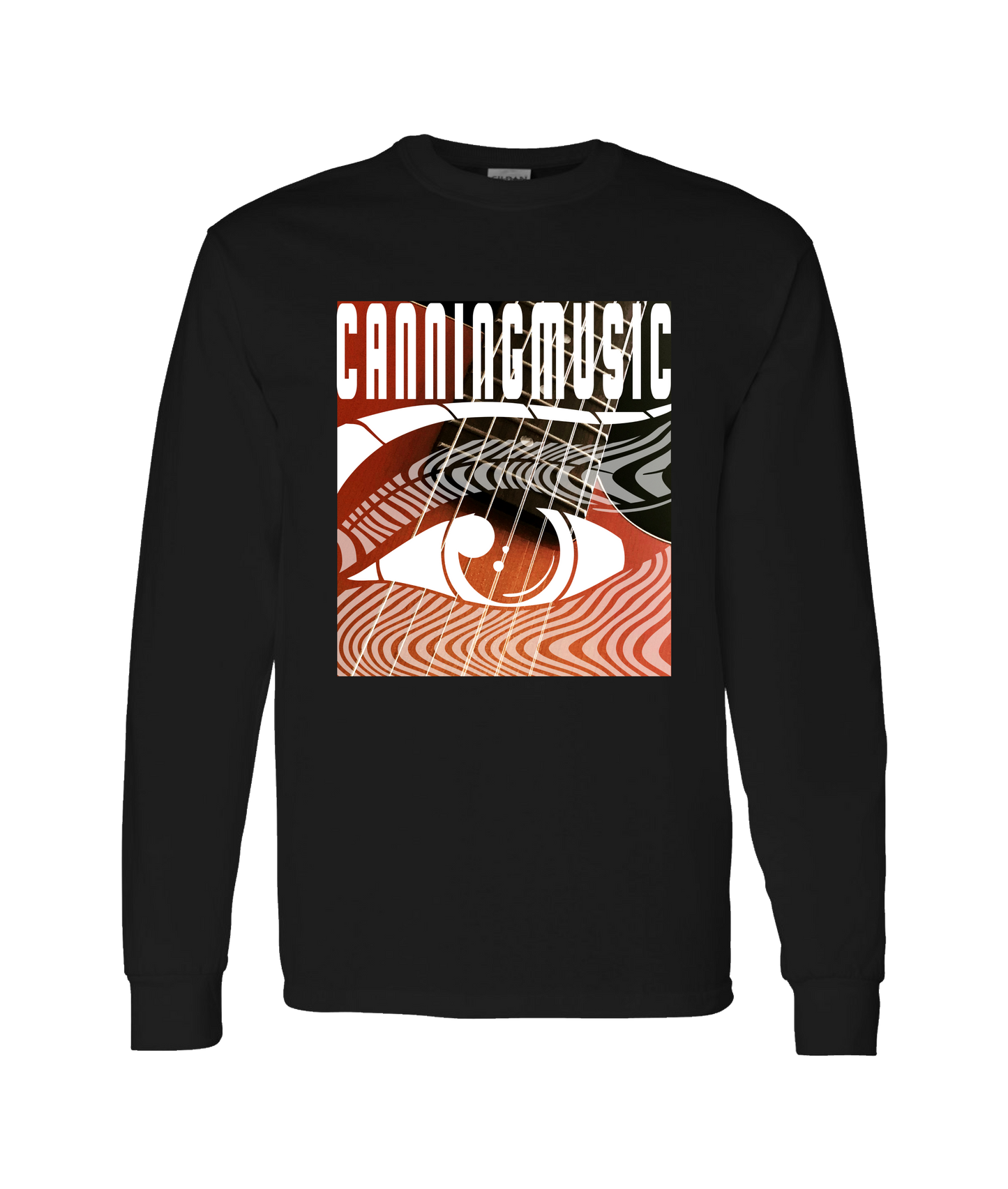 CanningMusic - DESIGN 4 - Black Long Sleeve T