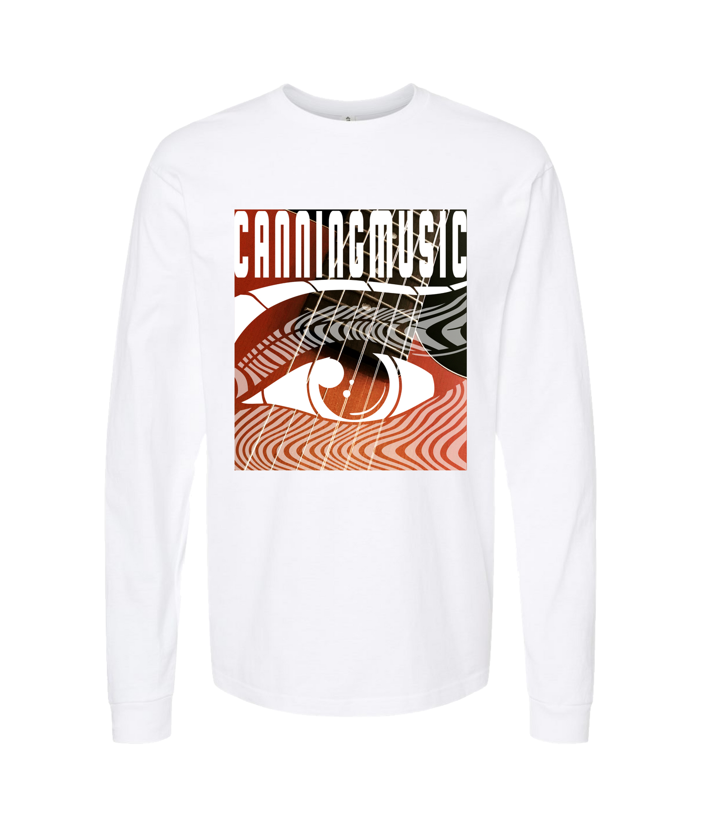 CanningMusic - DESIGN 4 - White Long Sleeve T