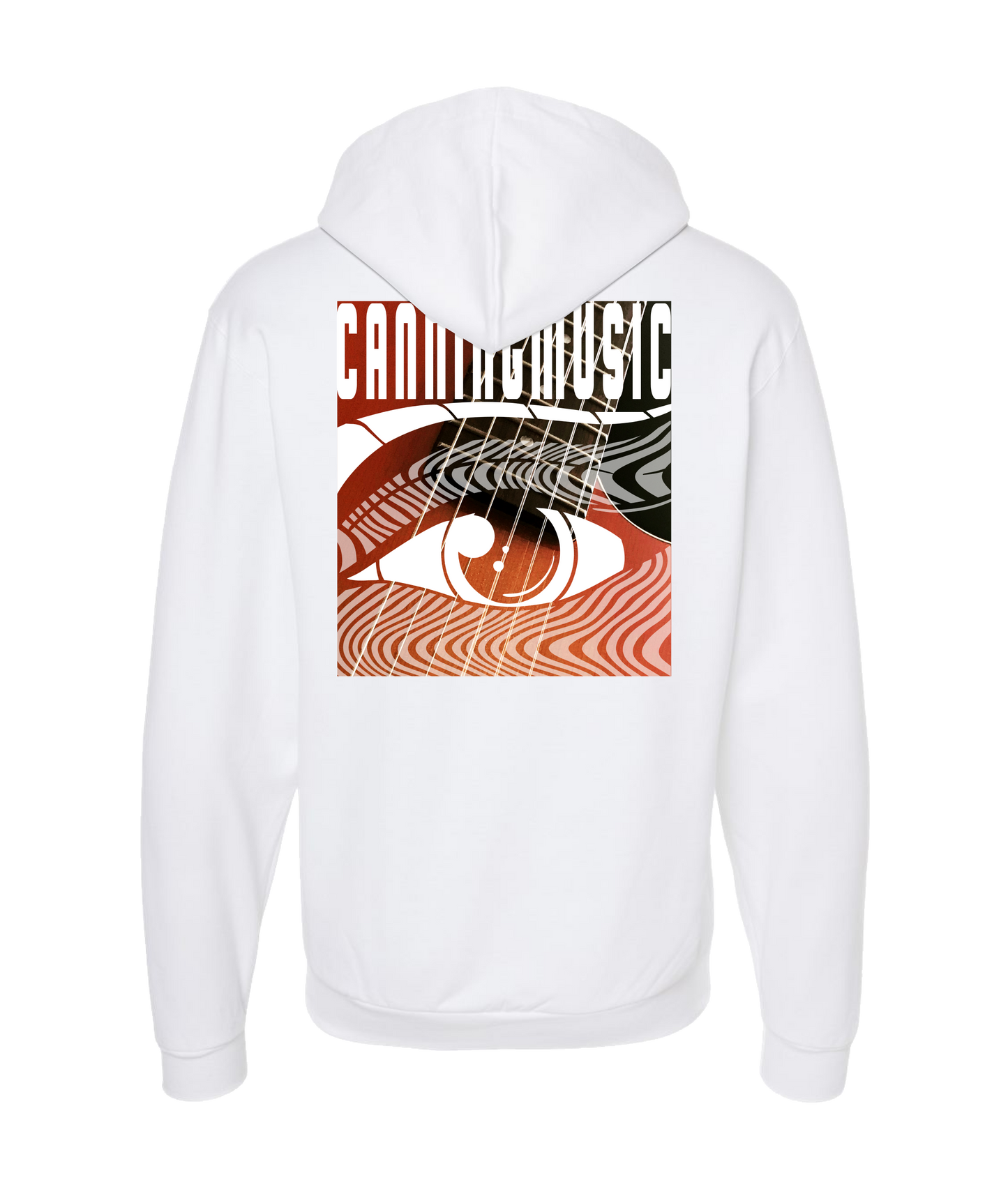 CanningMusic - DESIGN 4 - White Zip Up Hoodie