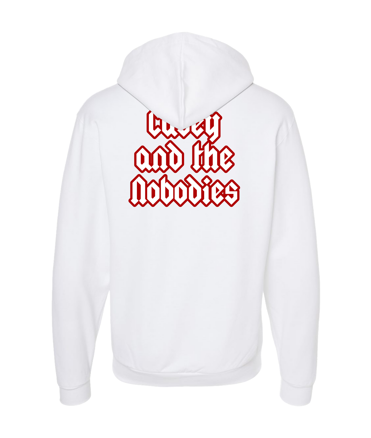 Casey and the Nobodies
- Logo - White Zip Up Hoodie