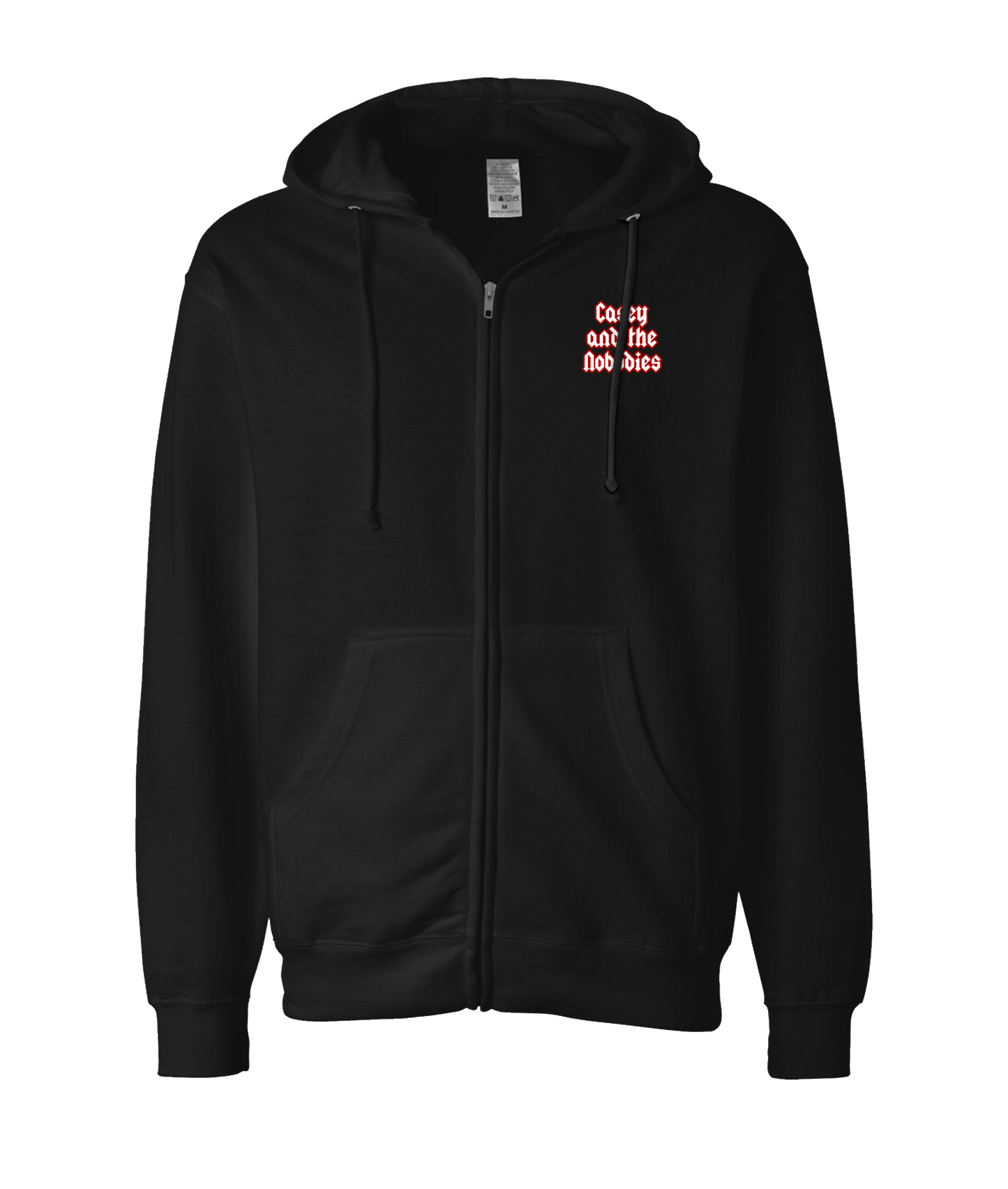 Casey and the Nobodies
- Logo - Black Zip Up Hoodie