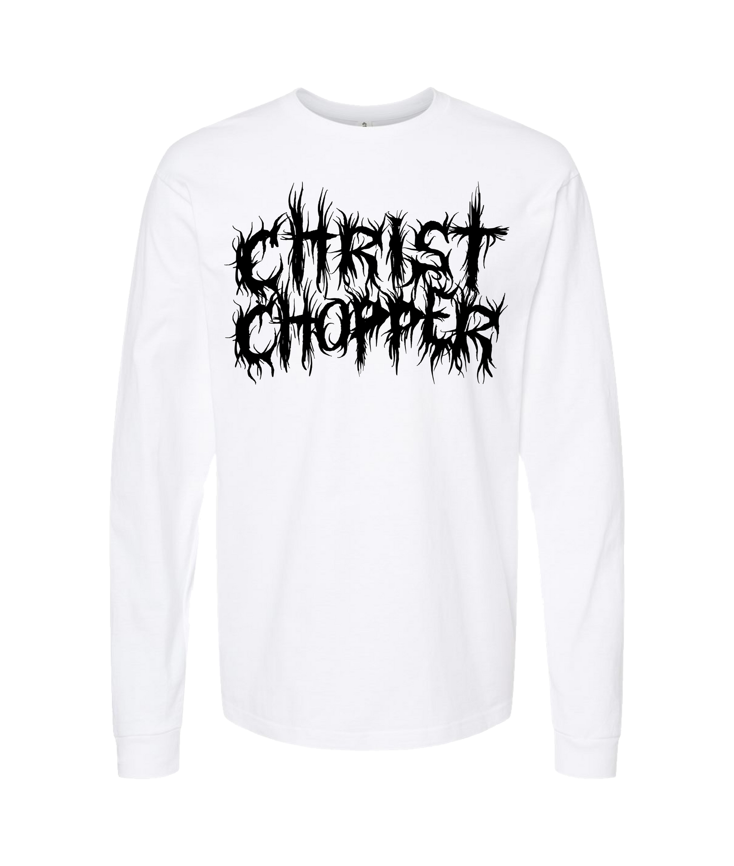 Christ Chopper - Logo - White Long Sleeve T