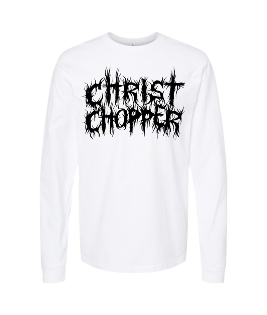 Christ Chopper - Logo - White Long Sleeve T