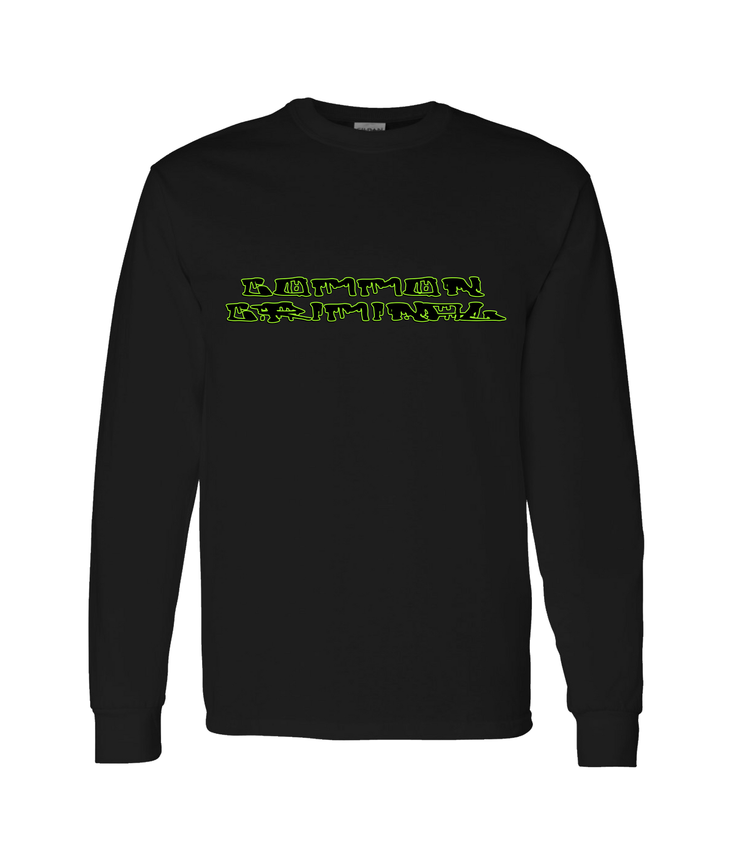 Common Criminal - LOGO 3 - Black Long Sleeve T