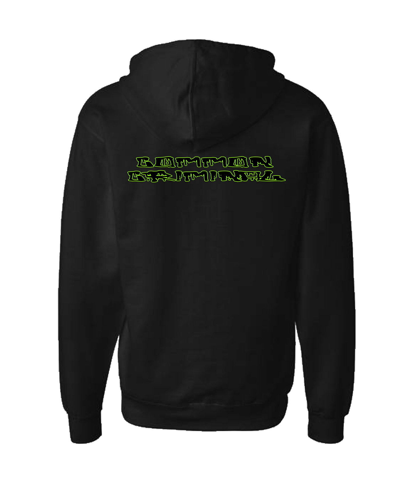 Common Criminal - LOGO 3 - Black Zip Up Hoodie