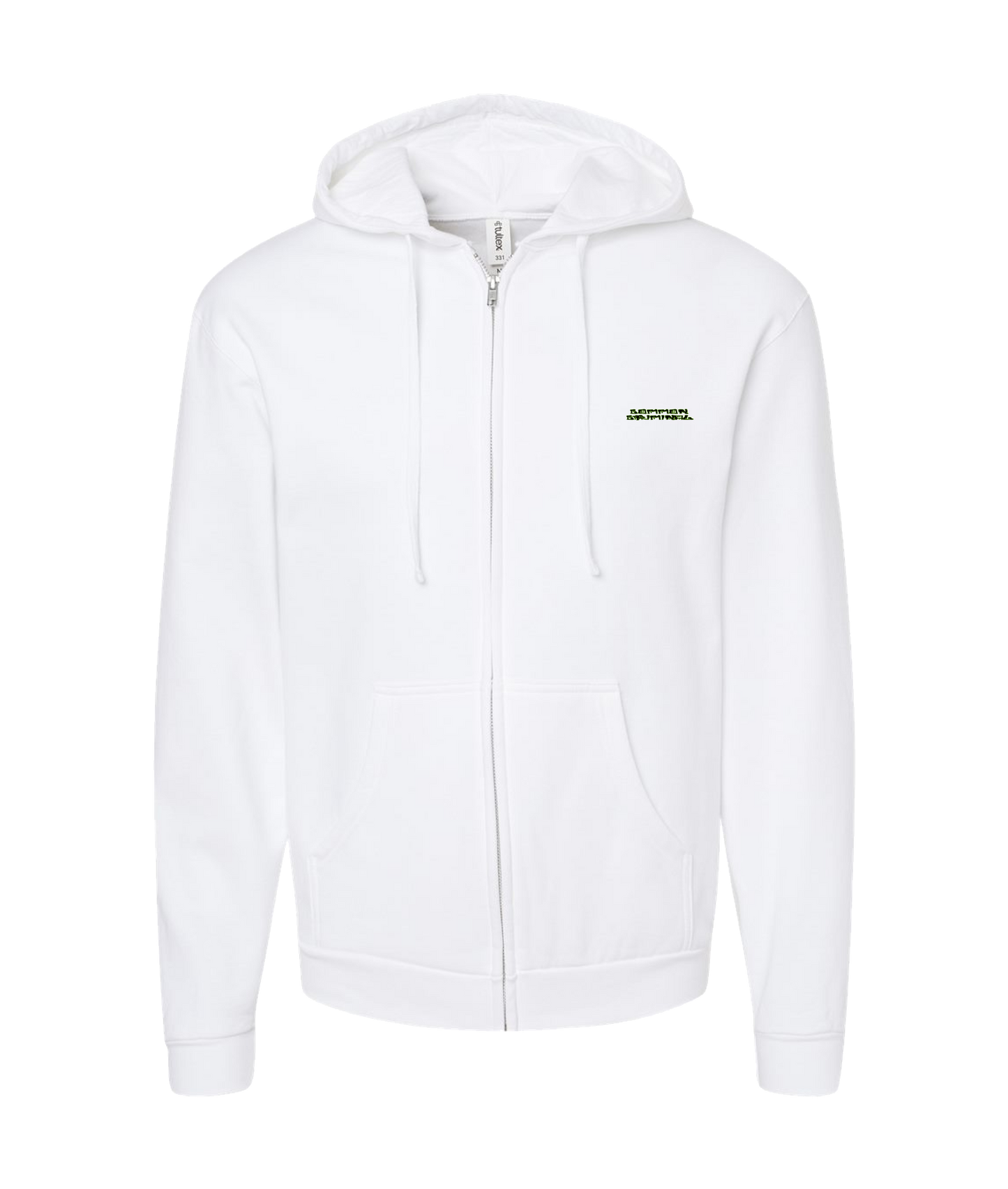 Common Criminal - LOGO 3 - White Zip Up Hoodie