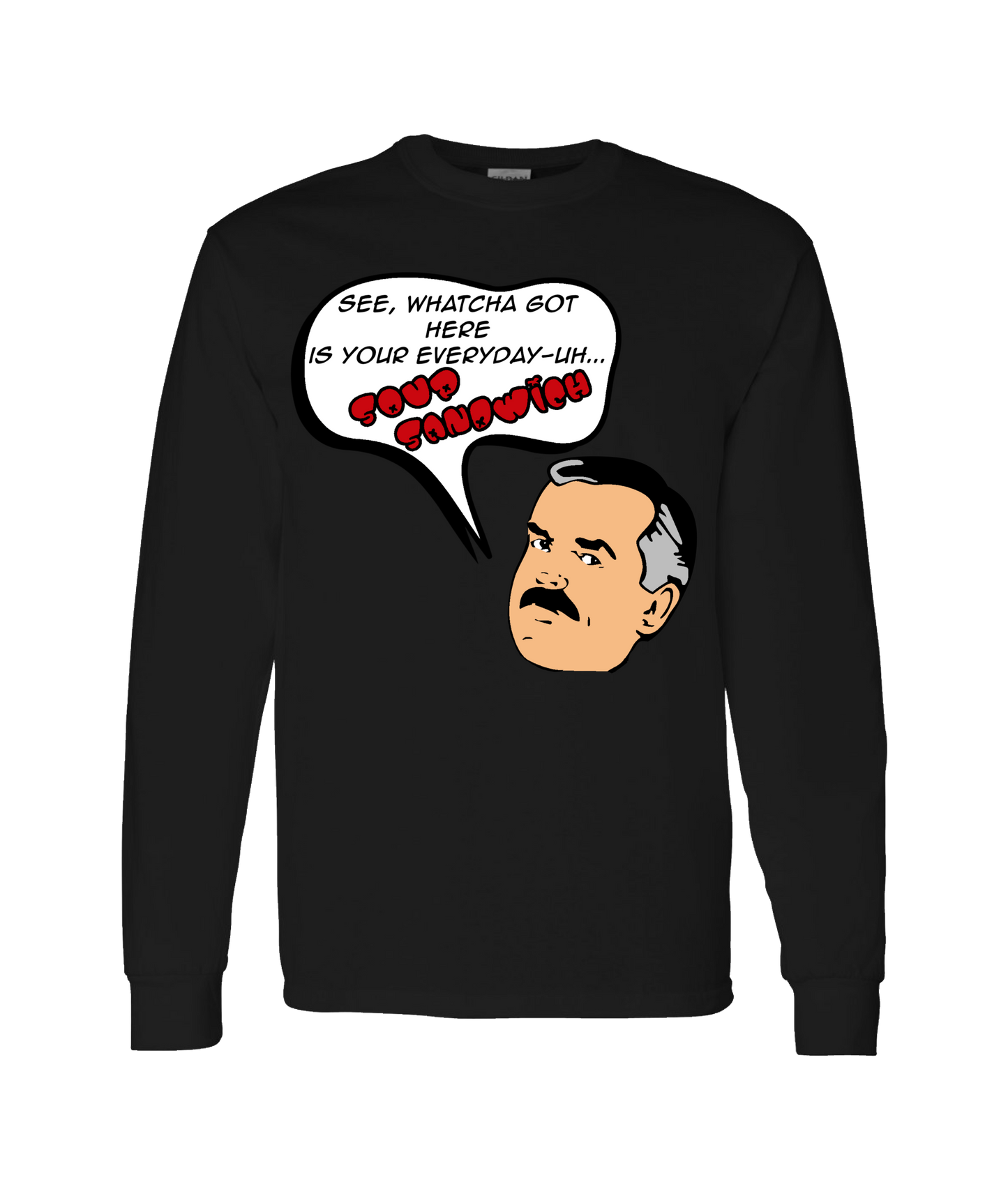 Common Criminal - Cliff Sandwich - Black Long Sleeve T