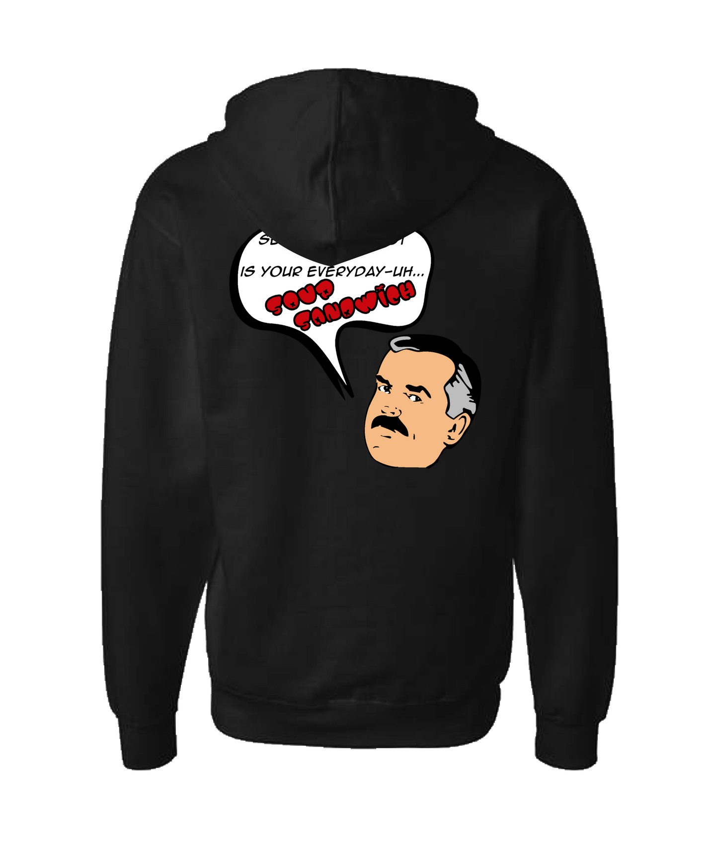 V-CCRTOP - Cliff Sandwich - Black Zip Up Hoodie