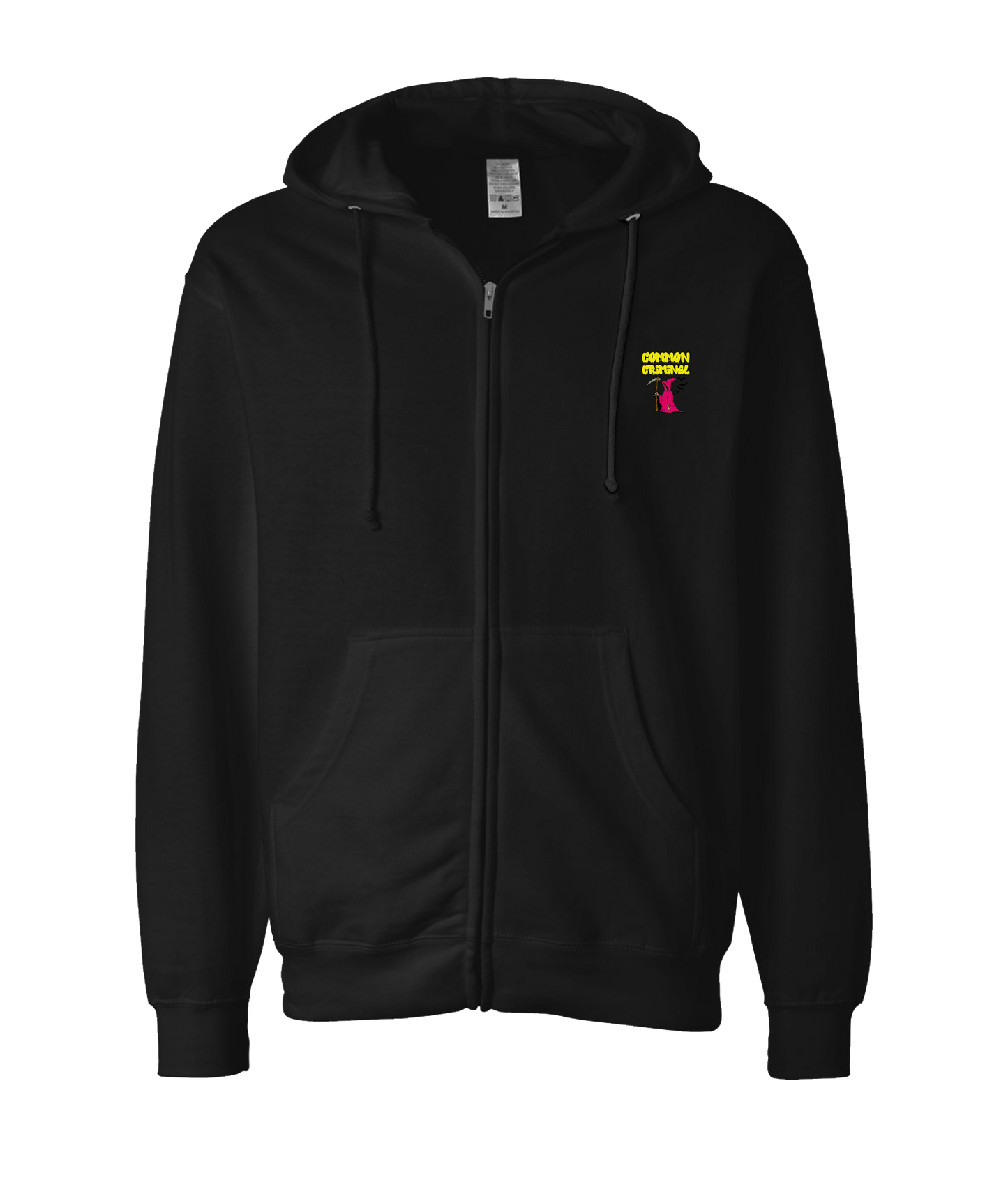 Common Criminal - Don't Fear The Reaper - Black Zip Up Hoodie