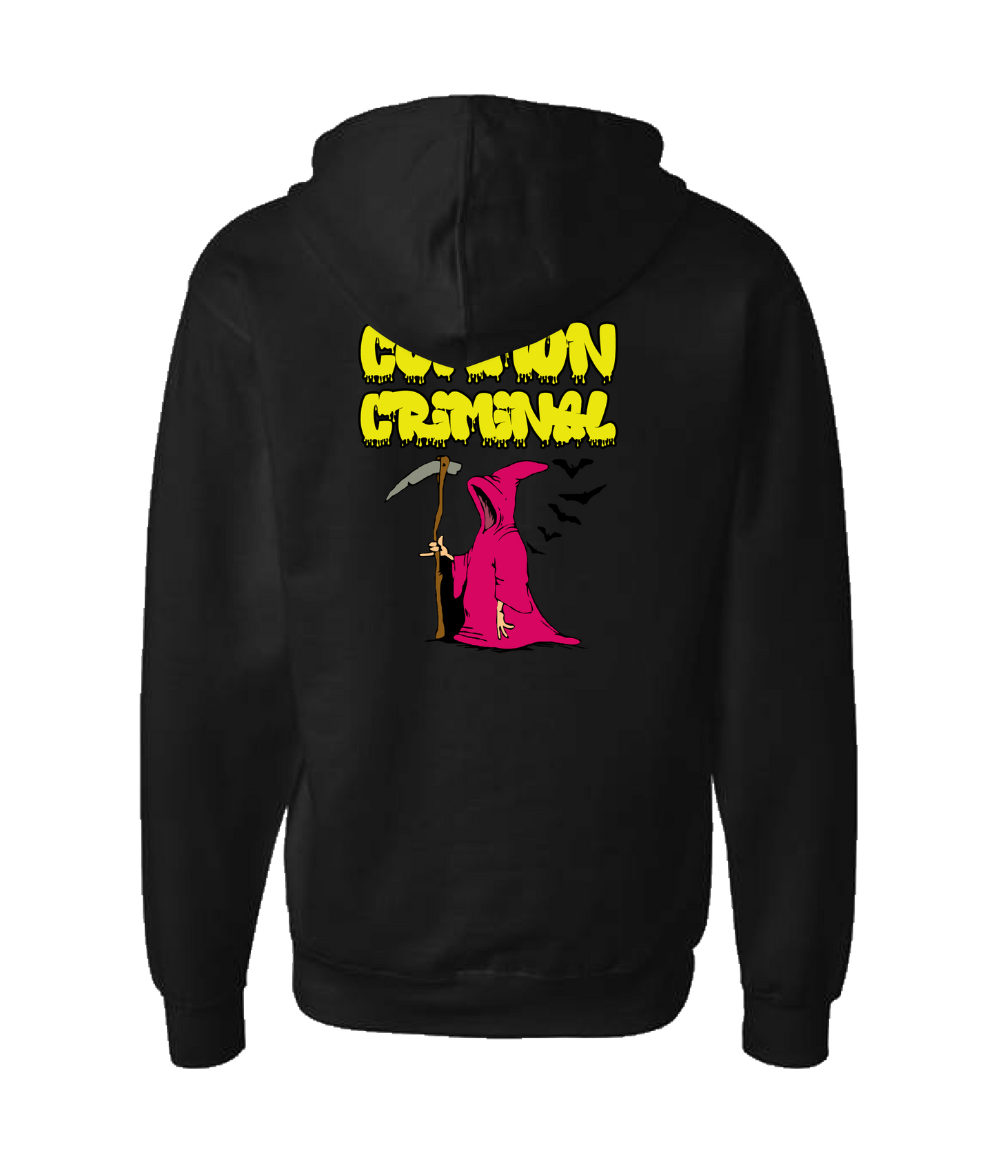 Common Criminal - Don't Fear The Reaper - Black Zip Up Hoodie