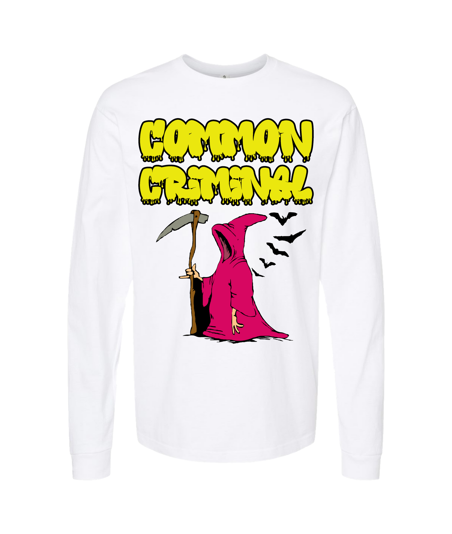 Common Criminal - Don't Fear The Reaper - White Long Sleeve T