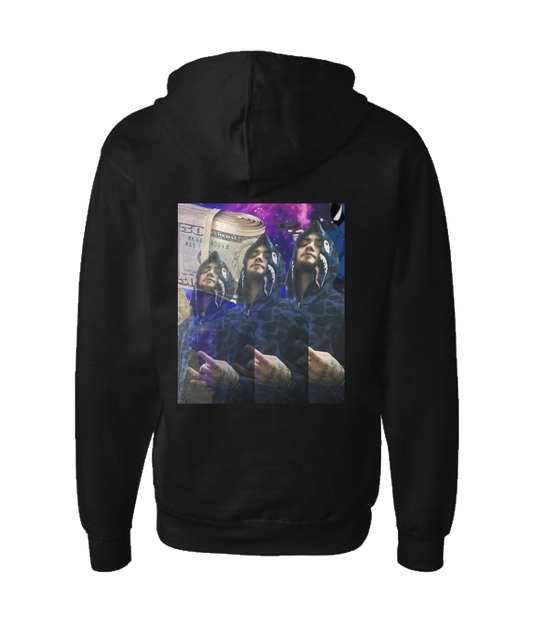 Clokey Da $mokey - DESIGN 1 - Black Zip Up Hoodie