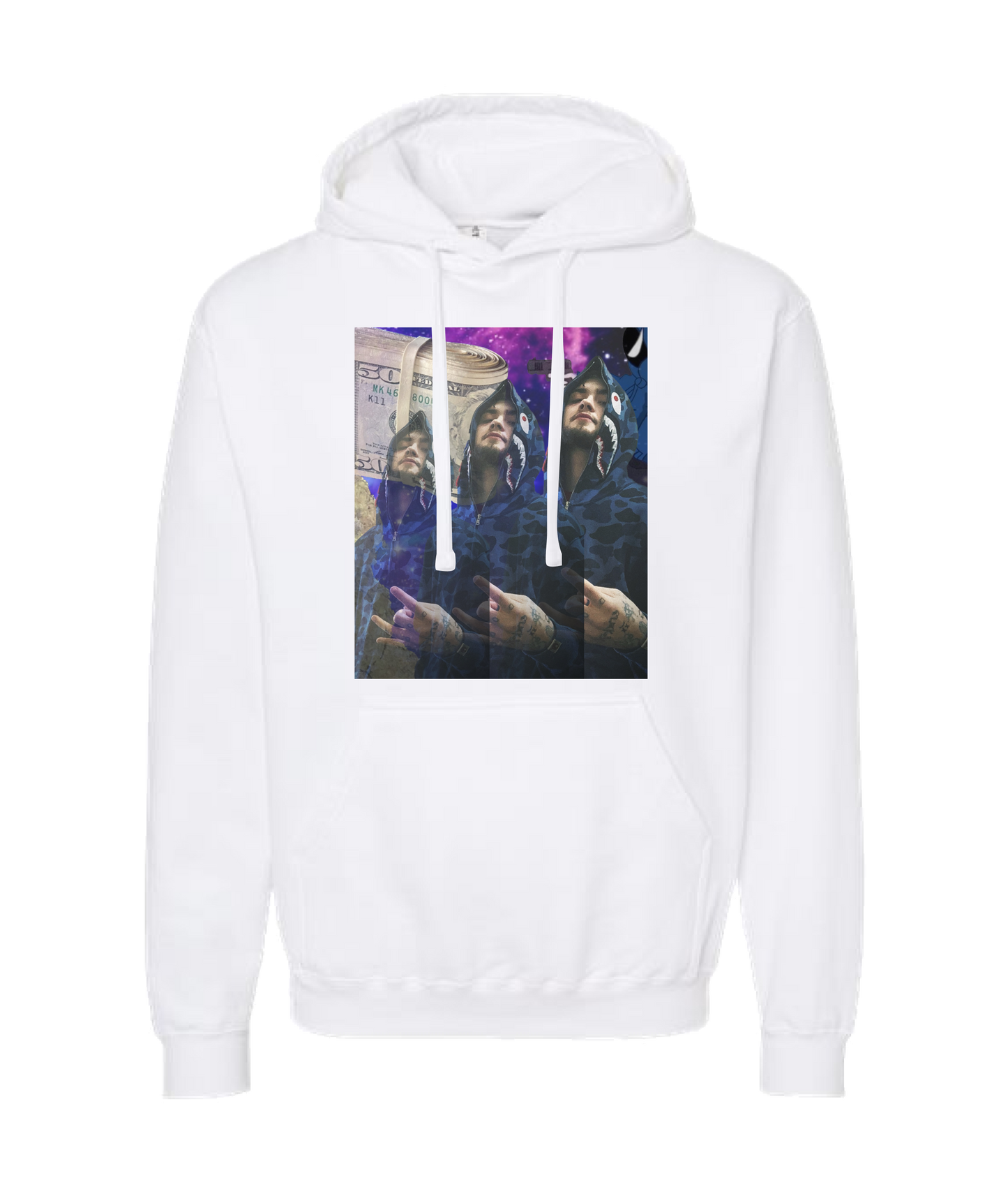 Clokey Da $mokey - DESIGN 1 - White Hoodie