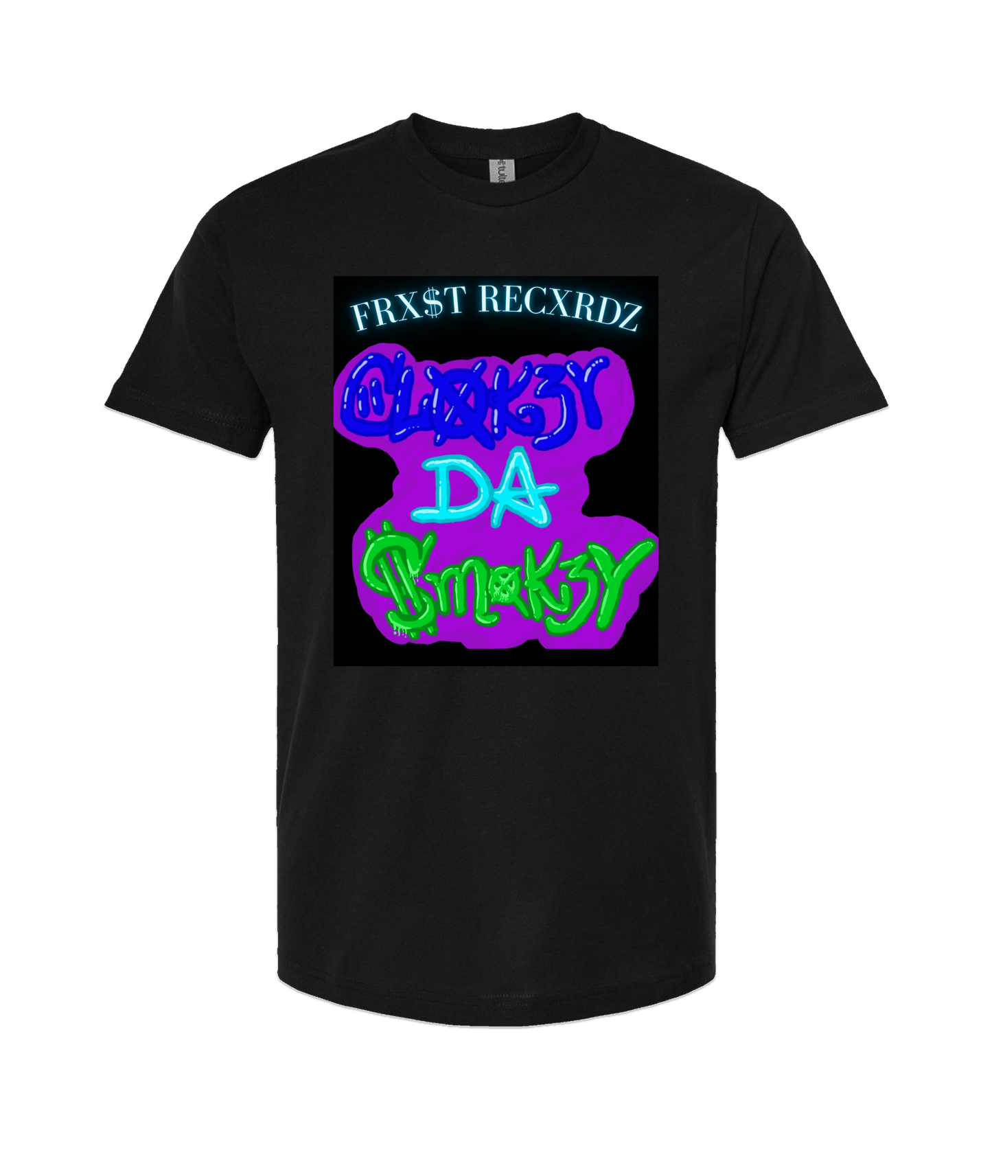 Clokey Da $mokey - DESIGN 2 - Black T Shirt