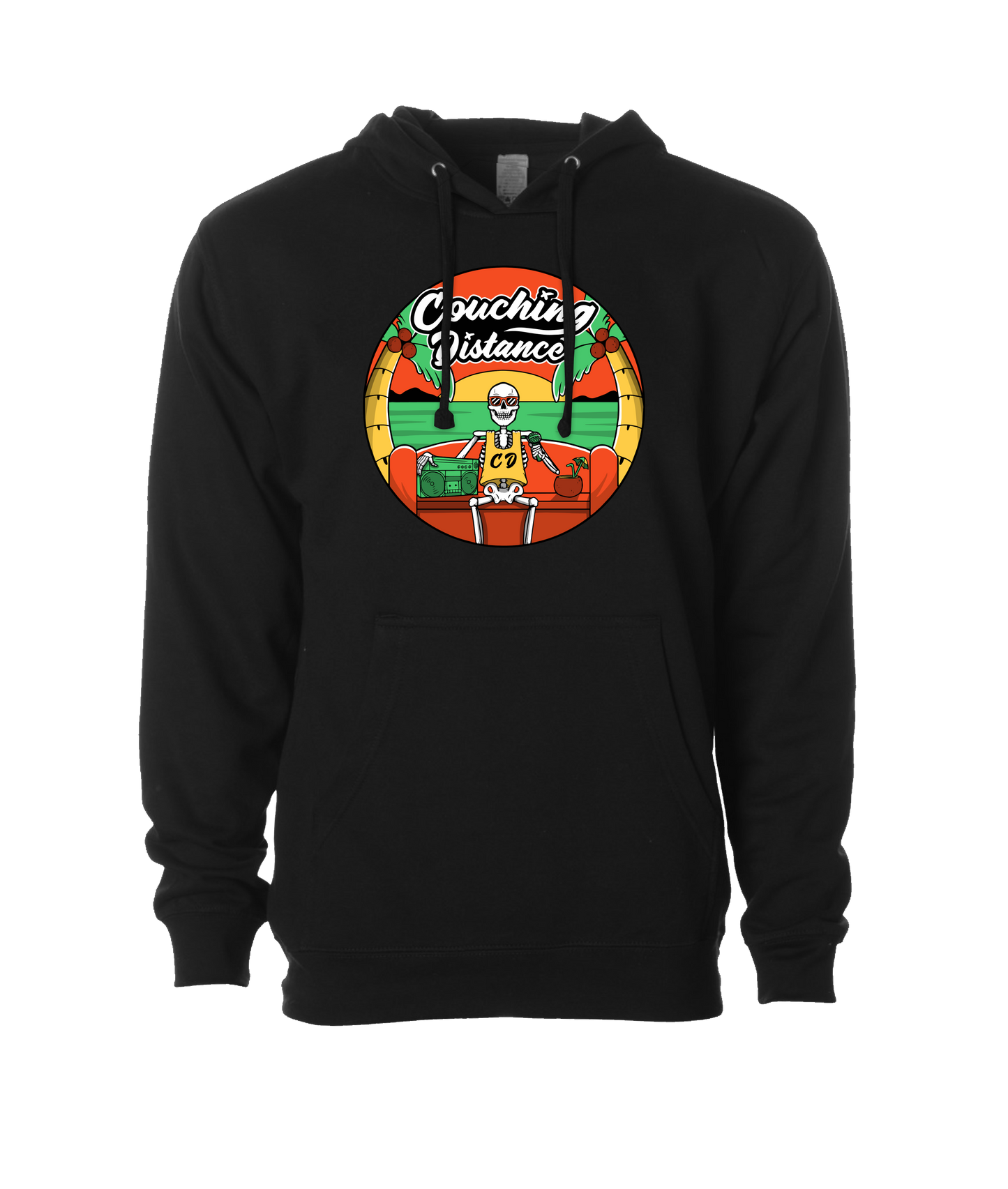 Couching Distance - Chillin - Black Hoodie
