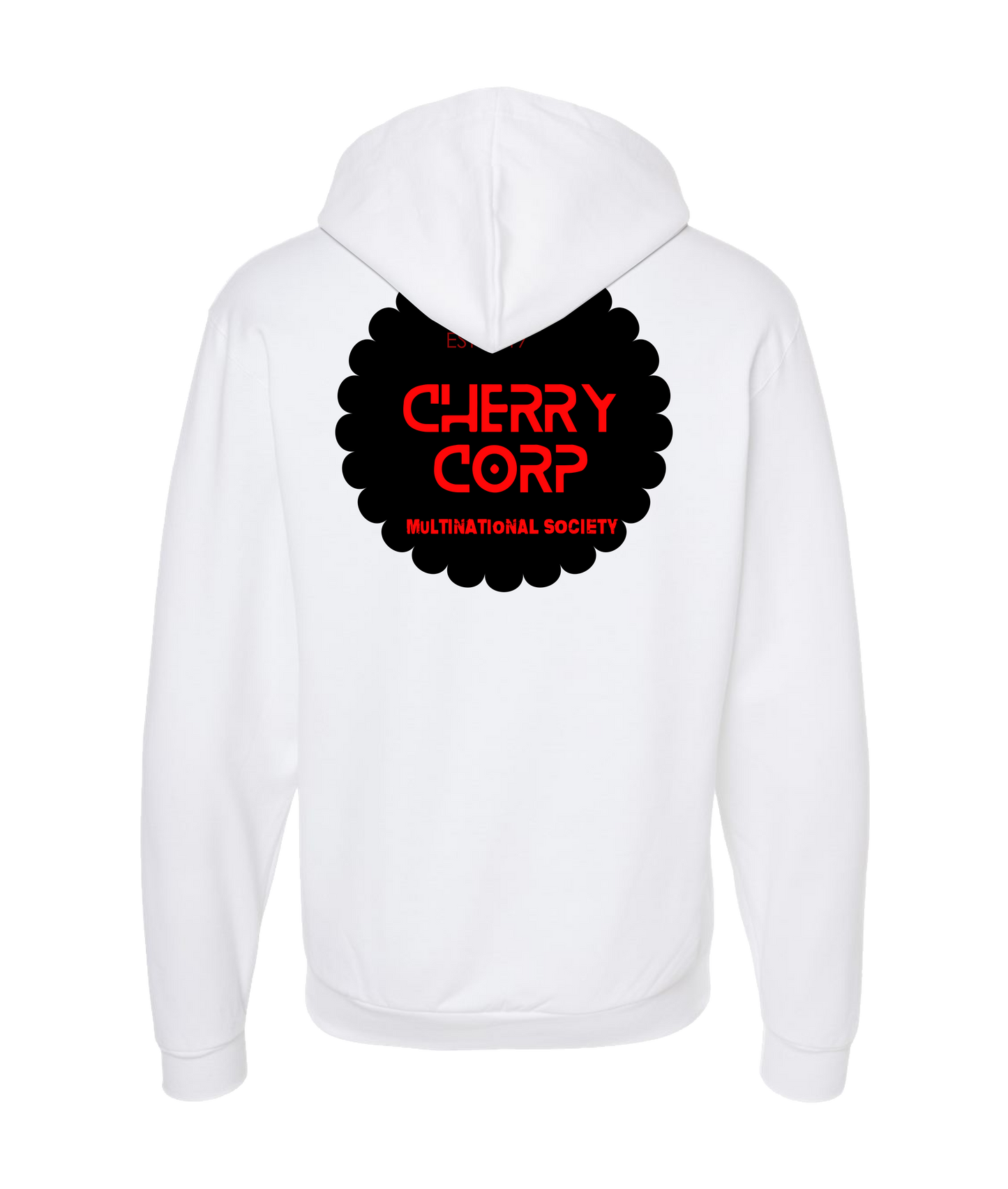 Cherrycorp - MS - White Zip Up Hoodie