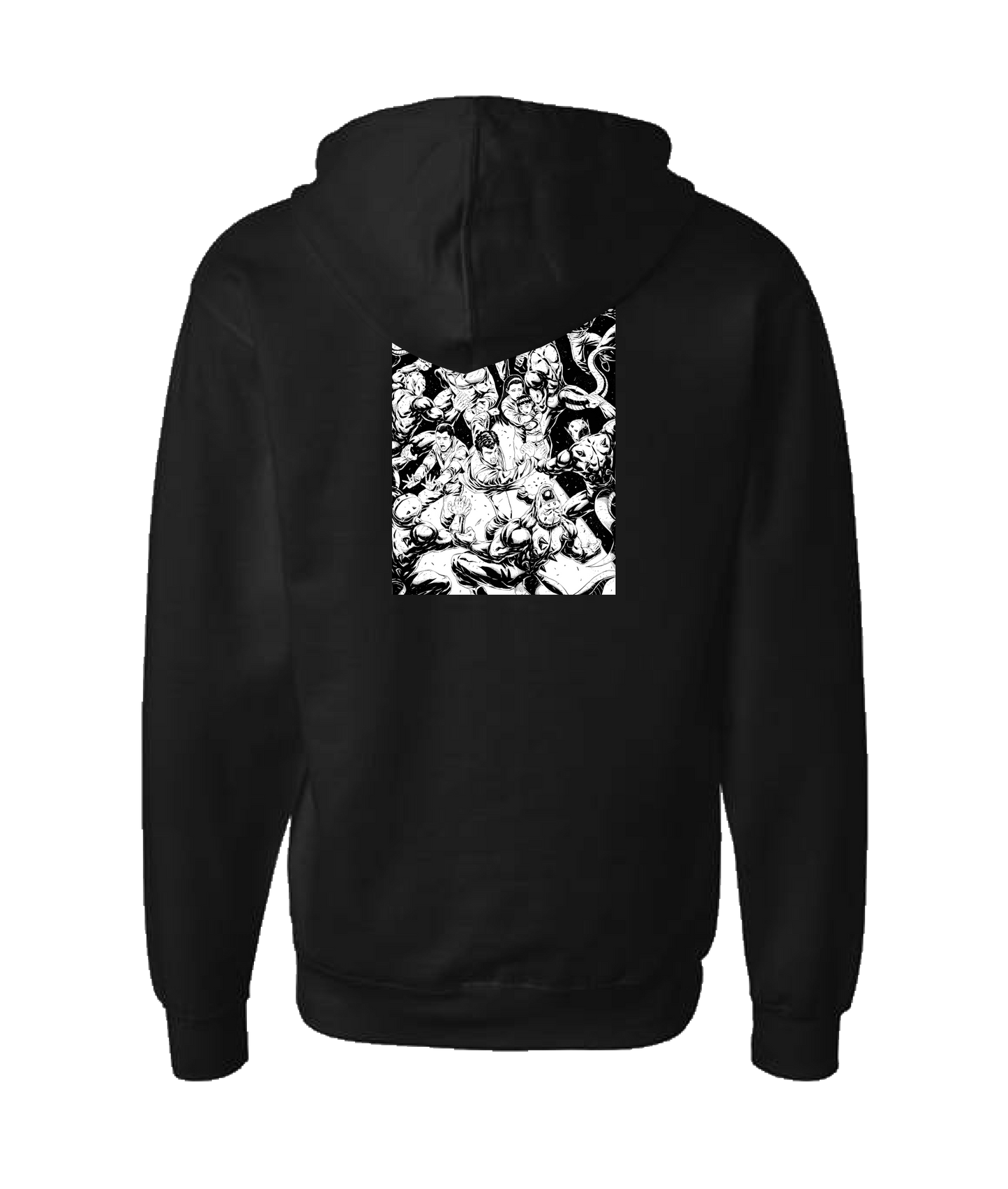 V-CHETOP - THE BIG FIGHT - Black Zip Up Hoodie