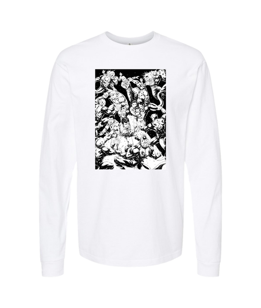 Cherrycorp - THE BIG FIGHT - White Long Sleeve T