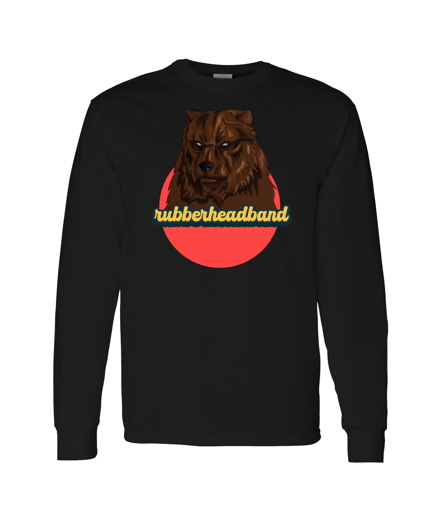 V-CHTOP - Bear - Black Long Sleeve T