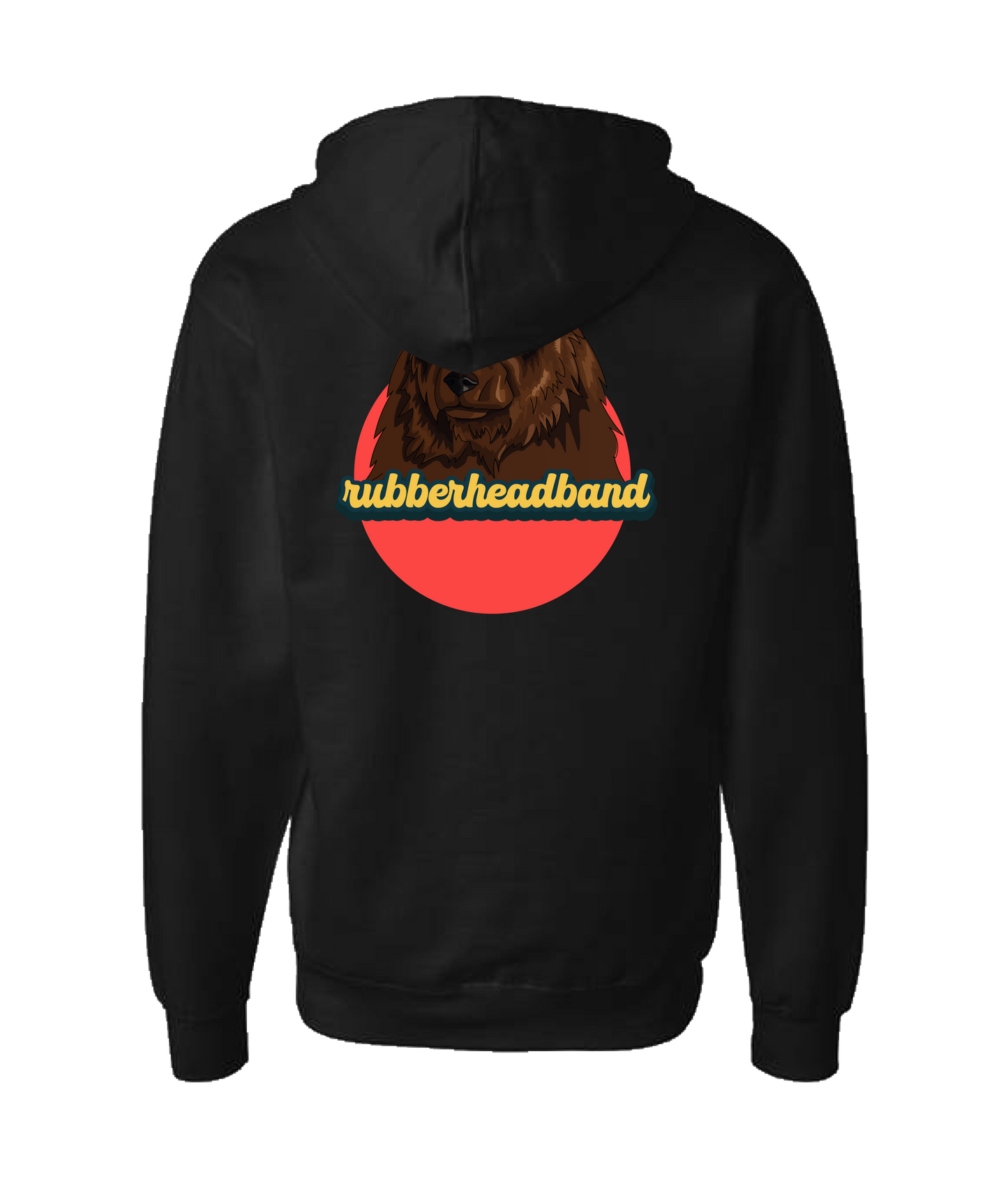 V-CHTOP - Bear - Black Zip Up Hoodie