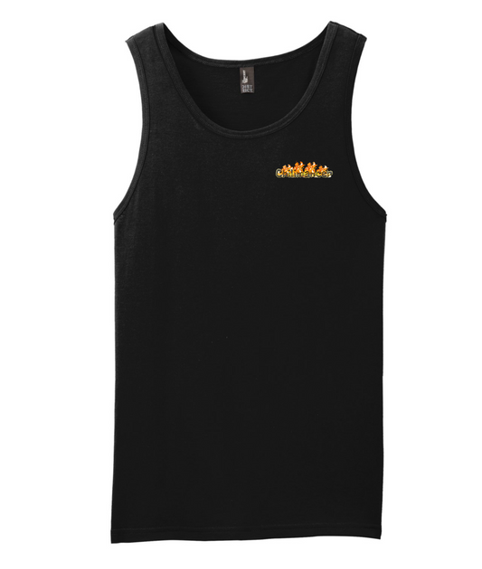 Chilimancer - Logo on Fire - Black Tank Top