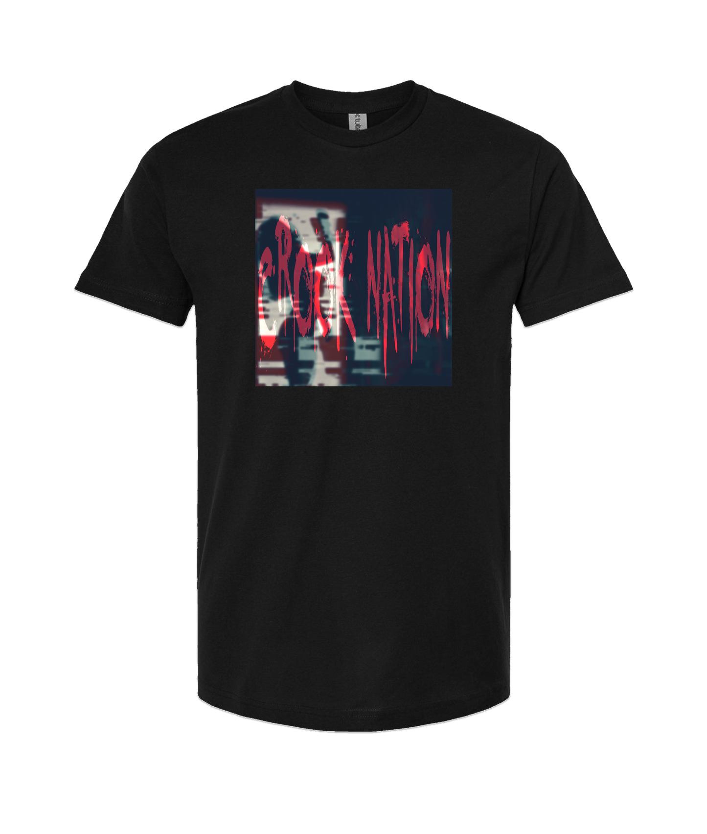 Crook Nation - Logo (Red) - Black T Shirt