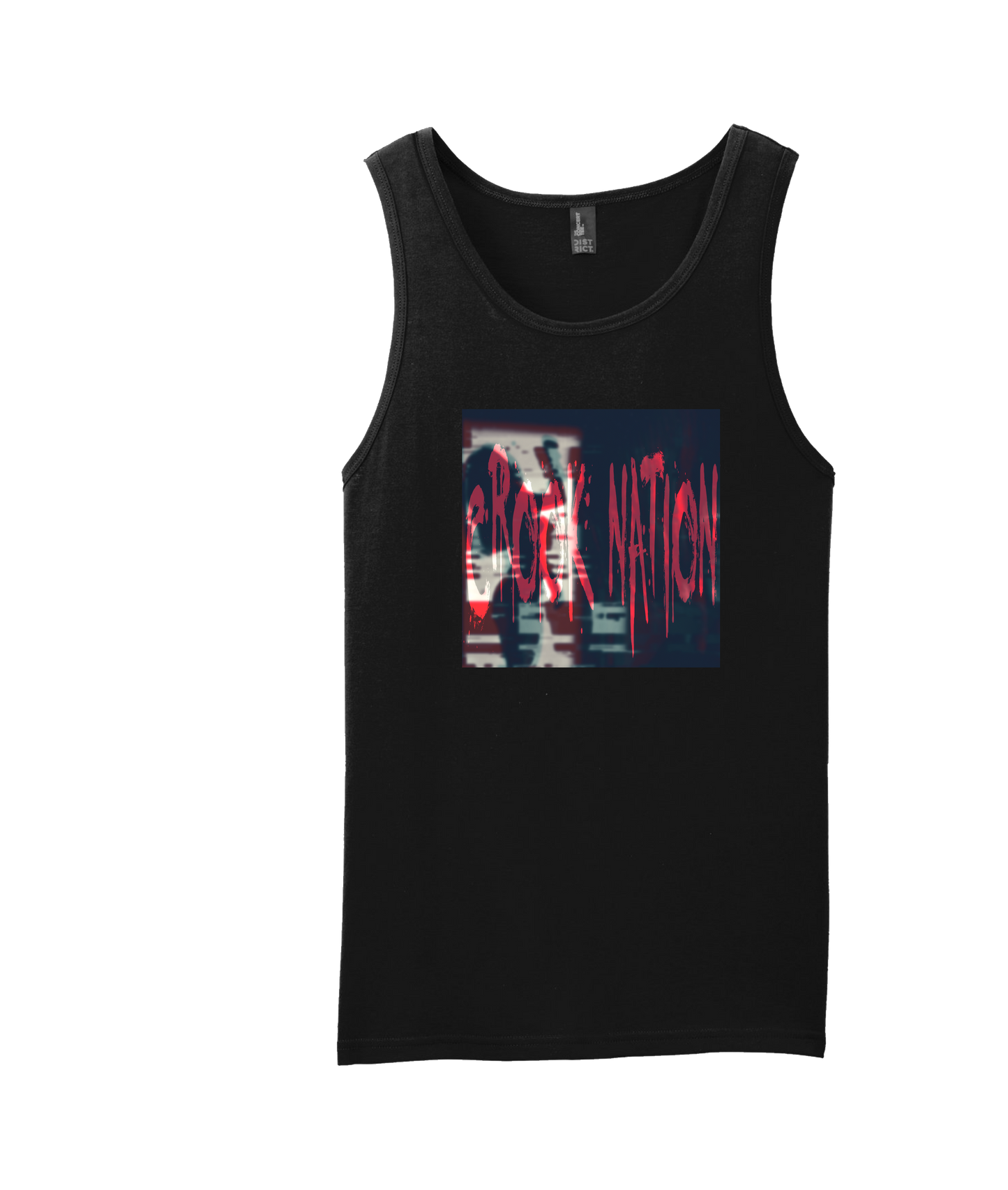 Crook Nation - Logo (Red) - Black Tank Top