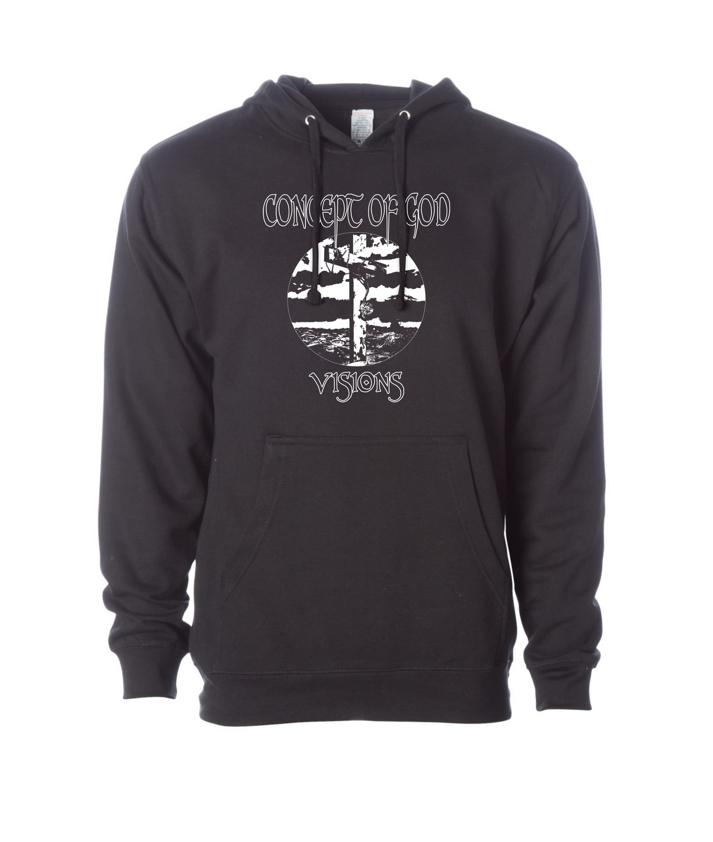 Concept of God - B&W Logo - Black Hoodie