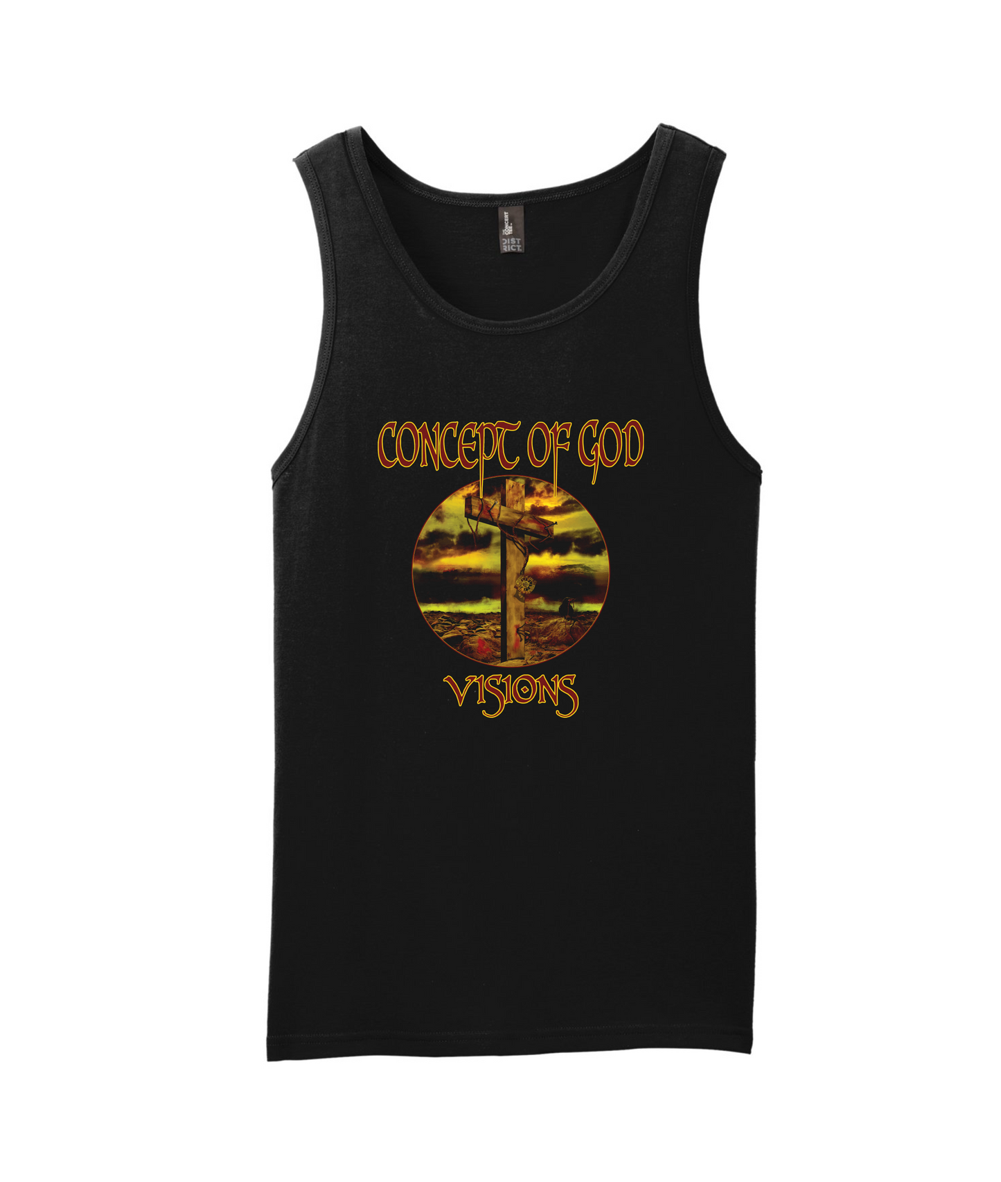Concept of God - Color Logo - Black Tank Top