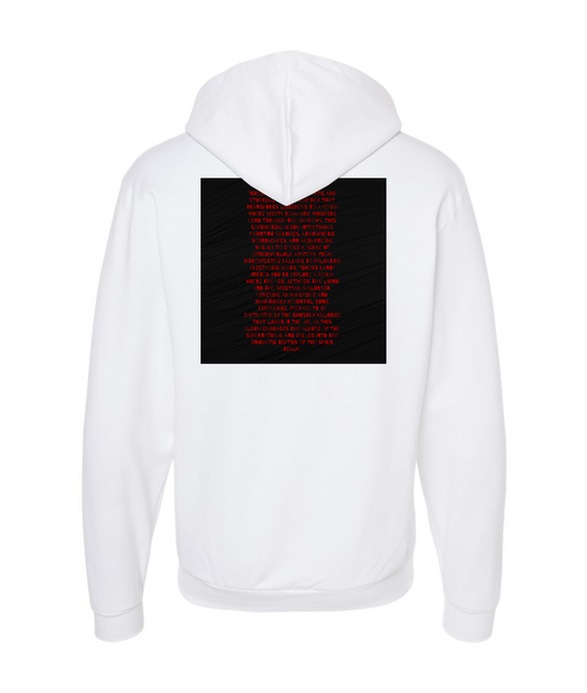 V-CON3TOP - Ghostland - White Zip Up Hoodie