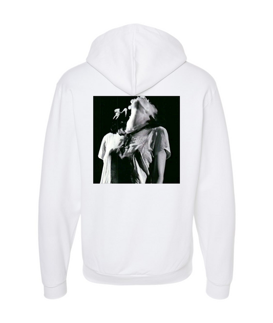 CHRIS SYDD - KEEP YOUR HEAD UP - White Zip Up Hoodie