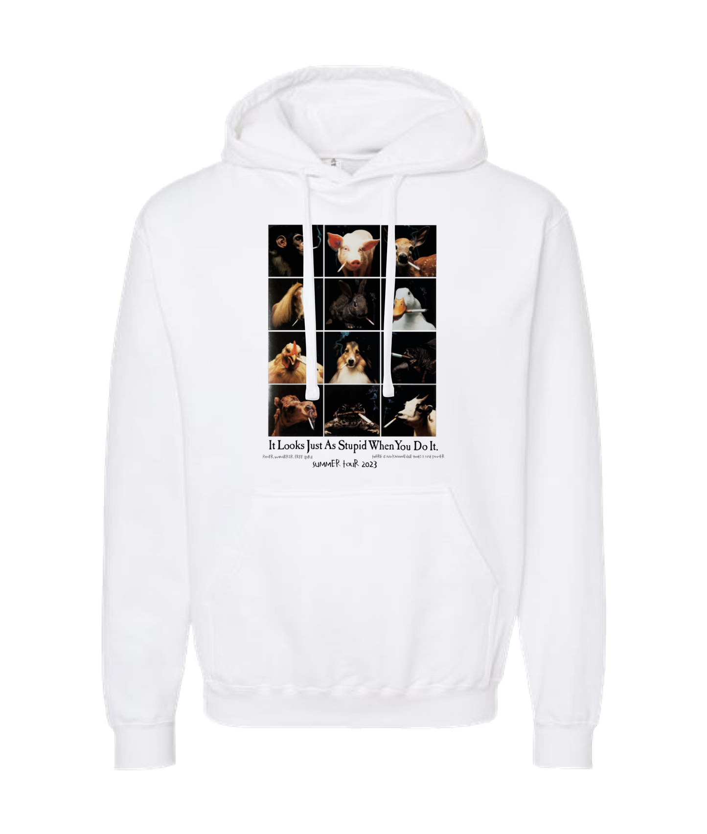 CHRIS SYDD - It Looks Just As Stupid When You Do It. - White Hoodie