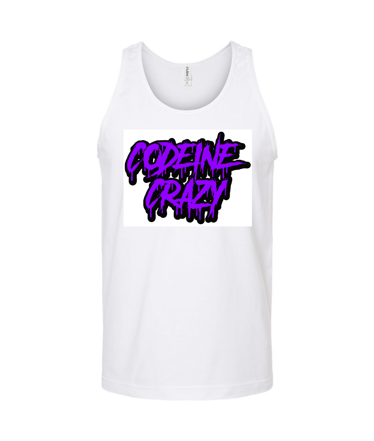 CrazyTrainApparel - CODEINE CRAZY - White Tank Top