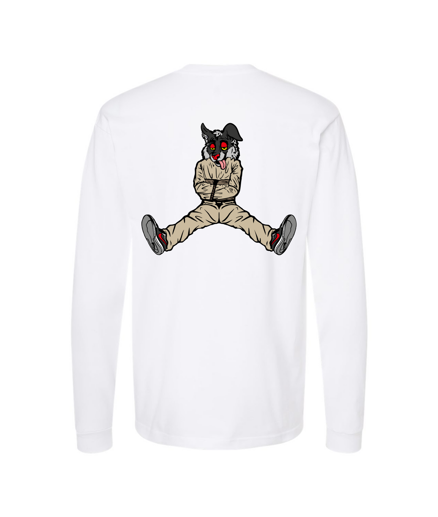 CrazyTrainApparel - STRAITJACKET - White Long Sleeve T