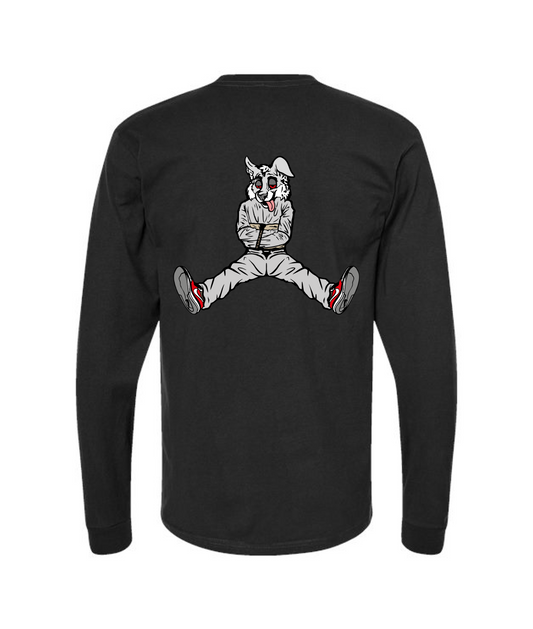 V-CTATOP - STRAITJACKET - WHITE WOLF - Black Long Sleeve T