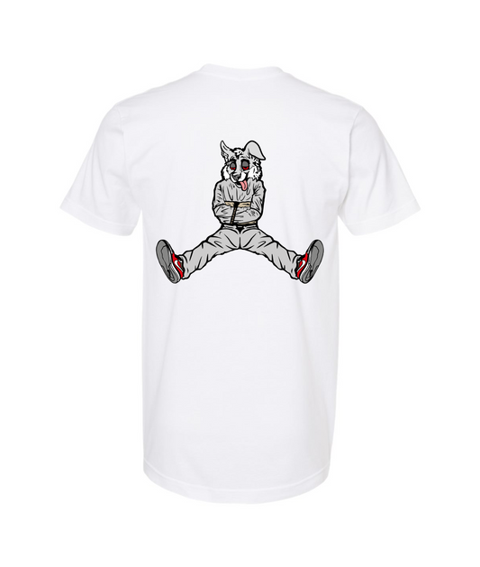 V-CTATOP - STRAITJACKET - WHITE WOLF - White T Shirt