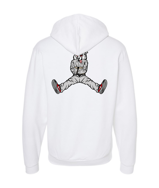 V-CTATOP - STRAITJACKET - WHITE WOLF - White Zip Up Hoodie